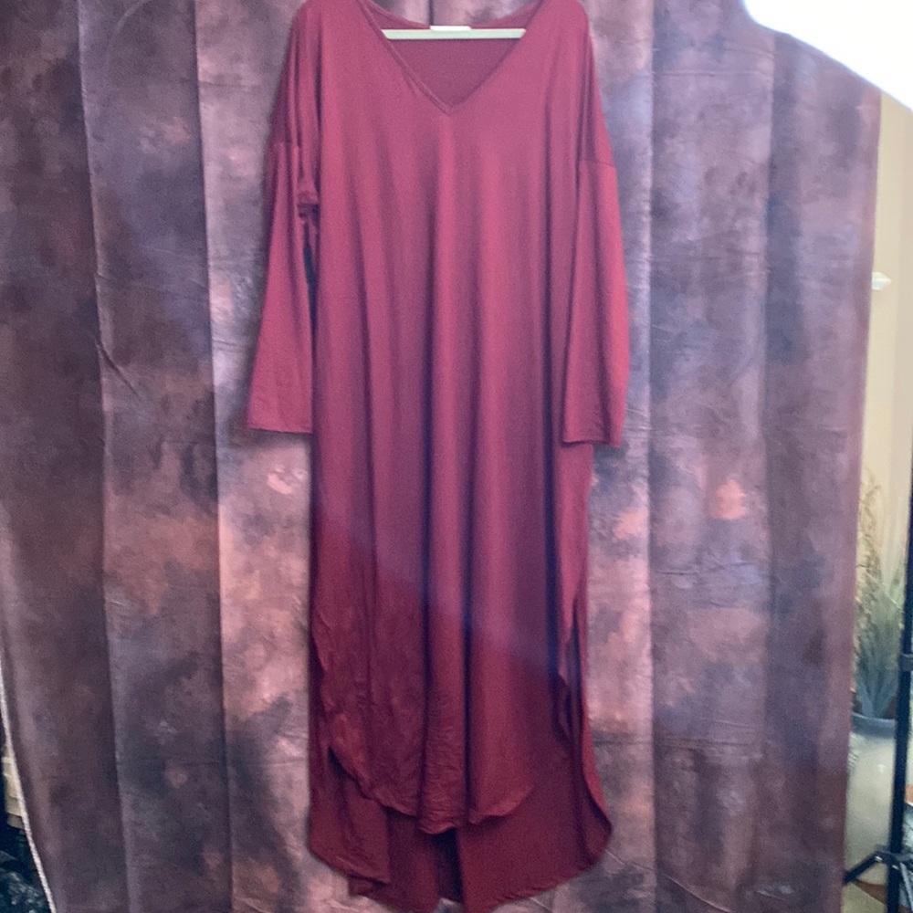 V neck maxi
